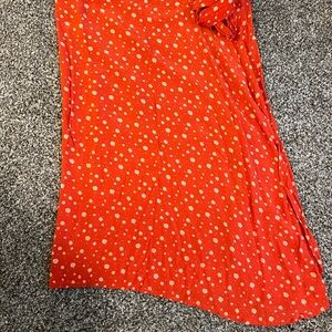 Faithfull the Brand Red Floral Dress